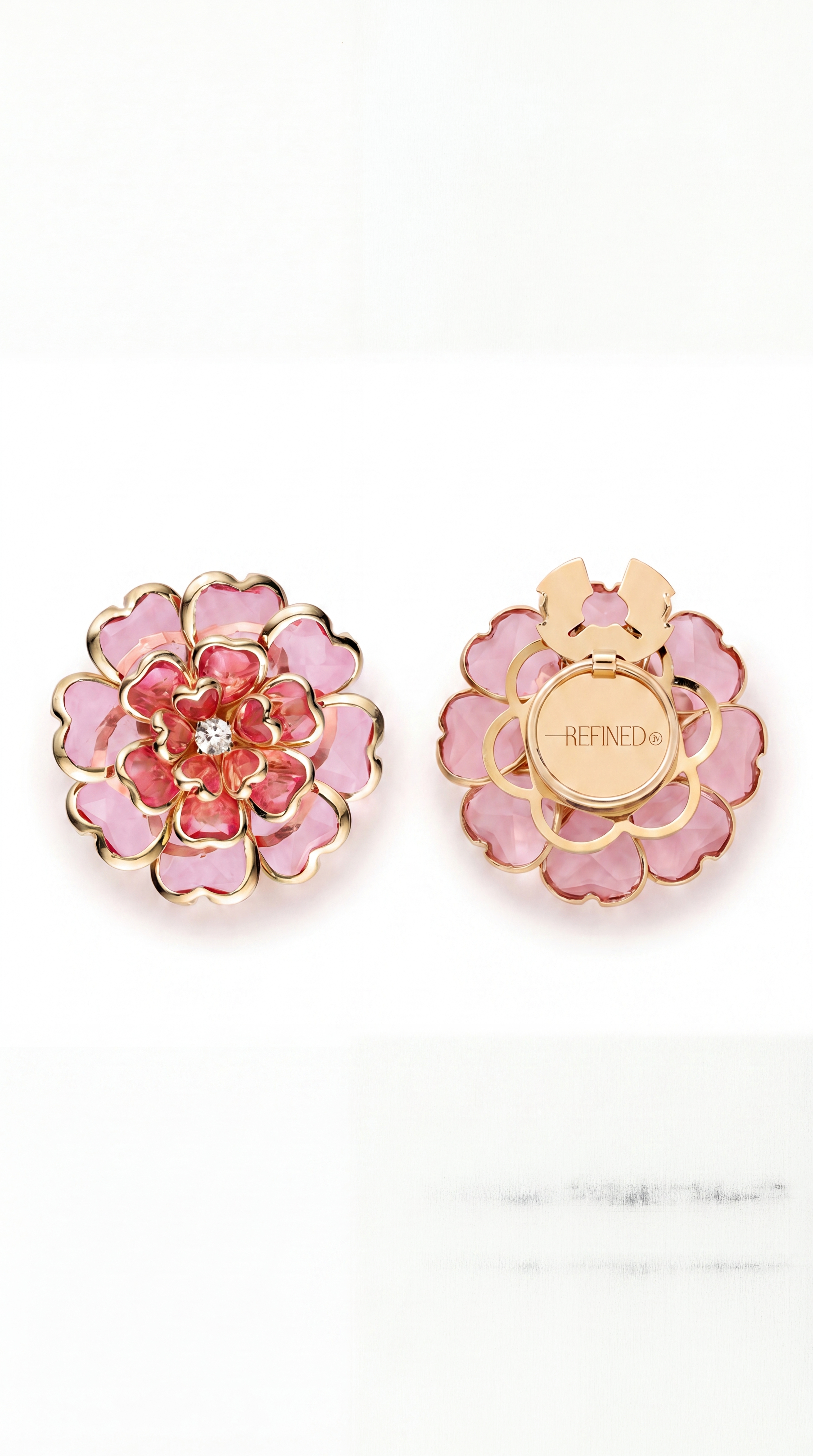 Camélia Button Cover - Set of 2