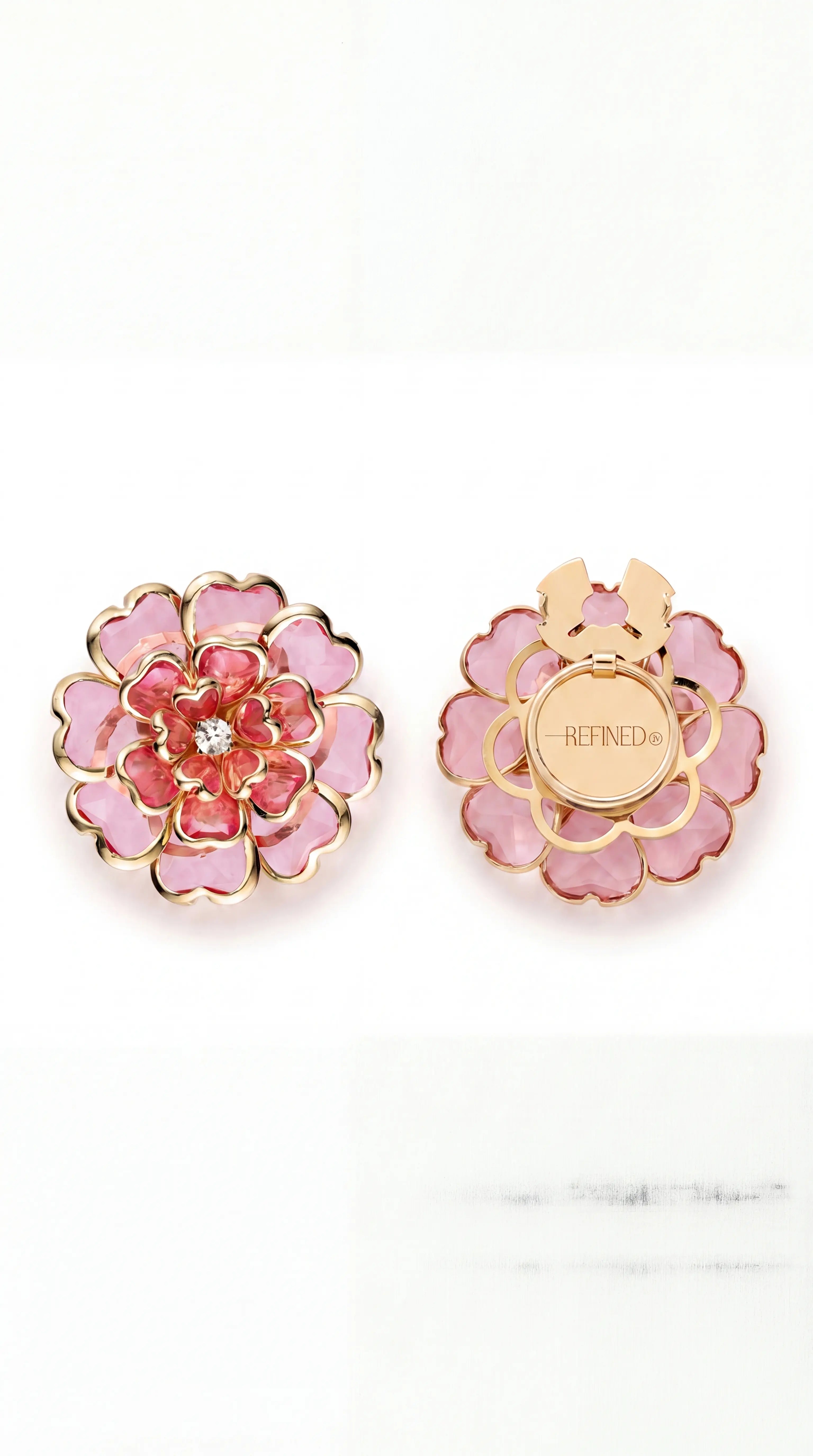 Camélia Button Cover - Set of 2