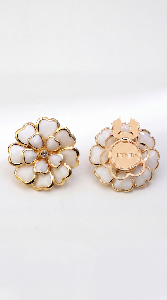 Camélia Button Cover - Set of 2