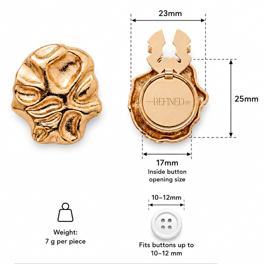Sculpted Gold - Set of 2